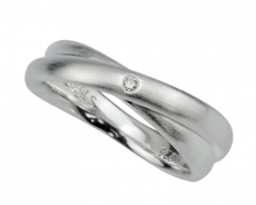Damenring - Fritsch Sterling 00001 - 925/- Silber, Diamant
