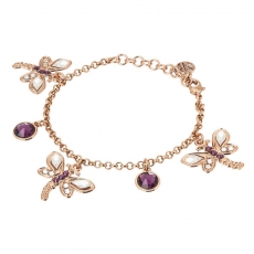 Armband - BOCCADAMO XBR741RS - Bronze Rosé vergoldet, Swarovski