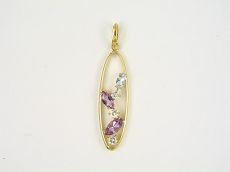 Anhänger - 94417-01 - 333/- Gelbgold, Topas