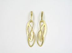 Ohrhänger - 94405-01 - 925/- Silber Gelb vergoldet