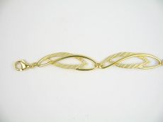 Collier - 94404-01 - 925/- Silber Gelb vergoldet
