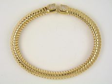 Armreif - 94186-01 - 925/- Silber Gelb vergoldet, Zirkonia