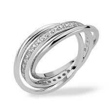 Damenring - Kesef 7140-56 - 925/- Silber, Zirkonia