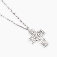 Kette mit Anhänger - Mabina 553835 - 925/- Silber rhodiniert, Zirkonia