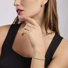 Armband - Mabina 533902 - 925/- Silber rhodiniert, Zirkonia