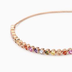 Armband - Mabina 533903 - 925/- Silber Rosé vergoldet, Synthetisch