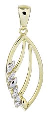 Anhänger - Eichmüller 375/- Gelbgold, Zirkonia, Fantasie