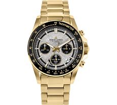 Herrenuhr - Jacques Lemans 50-10F - Chrono-Solar, Stahl IP Gold