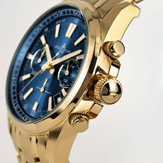 Herrenuhr - Jacques Lemans 1-2117ZI - Quarz, Stahl IP Gold