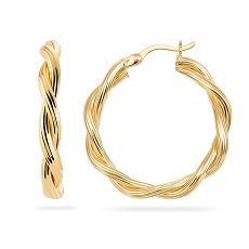 Creolen - Kesef 54758 - 925/- Silber Gelb vergoldet