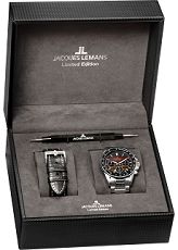 Herrenuhr - Jacques Lemans 50-10D - Chrono-Solar, Edelstahl