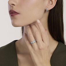 Damenring - Mabina 523513 - 925/- Silber rhodiniert, Zirkonia