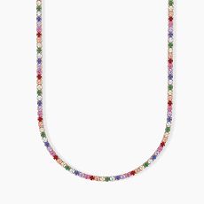 Collier - Mabina 553326 - 925/- Silber Rosé vergoldet, Zirkonia