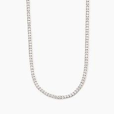 Collier - Mabina 553454 - 925/- Silber rhodiniert, Zirkonia