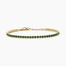 Armband - Mabina 533573 - 925/- Silber Gelb vergoldet, Zirkonia