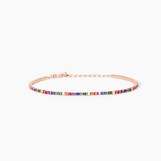 Armband - Mabina 533962 - 925/- Silber Rosé vergoldet, Zirkonia
