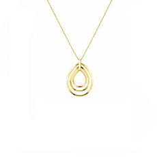 Collier - Gerry Eder 15.ES1434 - 925/- Silber Gelb vergoldet