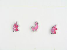 Ohrstecker - 89793-01 - 925/- Silber rhodiniert, Email Pink