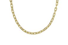 Kette/Anker - 95393-01 - 925/- Silber Gelb vergoldet, Karabiner