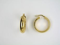Creolen - 93123-01 - 925/- Silber Gelb vergoldet