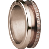 Damenring - BERING 599-3323-X3_557-39-X1 - Edelstahl Rosé vergoldet, Zirkonia