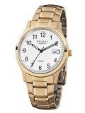Herrenuhr - REGENT F776 - Quarz, Stahl IP Gold