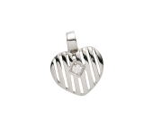 Anhänger - Gerry Eder 21.1125S - 925/- Silber, Zirkonia, Herz