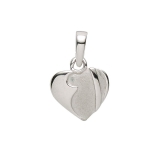 Anhänger - Gerry Eder 21.1143S - 925/- Silber, ohne Stein, Herz