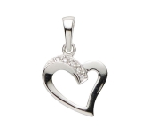Anhänger - Gerry Eder 21.1172S - 925/- Silber, Zirkonia, Herz