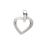 Anhänger - Gerry Eder 21.1175S - 925/- Silber, Zirkonia, Herz