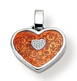 Anhänger - Gerry Eder 21.9036O - 925/- Silber, Zirkonia, Herz