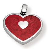 Anhänger - Gerry Eder 21.9037R - 925/- Silber, ohne Stein, Herz