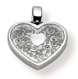 Anhänger - Gerry Eder 21.9038 - 925/- Silber, ohne Stein, Herz