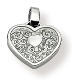 Anhänger - Gerry Eder 21.9039 - 925/- Silber, ohne Stein, Herz