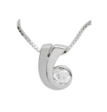 Kette mit Anhänger - Gerry Eder 21.2332 - 925/- Silber, Zirkon