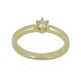 Damenring - 585/- Gelbgold, Brillant