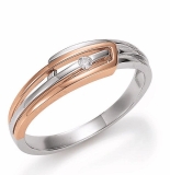 Damenring - Gerry Eder 53.EG106 - 585/- Gold Bicolor, Brillant
