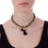 Armband - BOCCADAMO JCBR02 - Stoff, Swarovski Perle