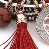 Armband - BOCCADAMO JCBR03 - Stoff, Swarovski Perle