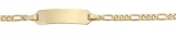 Identitäts-Armband/Figaro - 2380338 - 333/- Gelbgold, ohne Stein