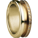 Damenring - BERING 599-3222-X3_552-20-X1 - Edelstahl Gelb vergoldet, Zirkonia