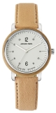 Damenuhr - Jacques Farel hayfield ORW 1005 - Quarz, Holz-Stahl