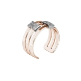 Damenring - BOCCADAMO XAN086RS - 925/- Silber vergoldet Bicolor, Swarovski