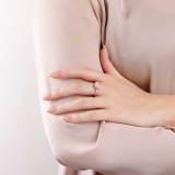 Damenring - Bronzallure WSBZ00352R-18 - Bronze Rosé vergoldet, Rosenquarz