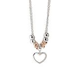 Collier - BOCCADAMO XGR324 - Bronze Rosé vergoldet, Zirkonia