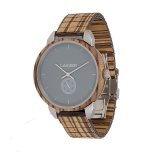 Herrenuhr - LAIMER 0095 - Quarz, Holz-Stahl