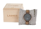 Herrenuhr - LAIMER 0095 - Quarz, Holz-Stahl
