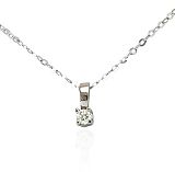 Kette mit Anhänger - Gerry Eder 21.EG167W - AW4.42 - 585/- Weißgold, Brillant