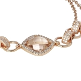 Armkette/Anker - BOCCADAMO XBR721RS - 925/- Silber Rosé vergoldet, Zirkonia