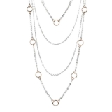 Kette mit Anhänger - BOCCADAMO XGR308 - Bronze Gelb vergoldet